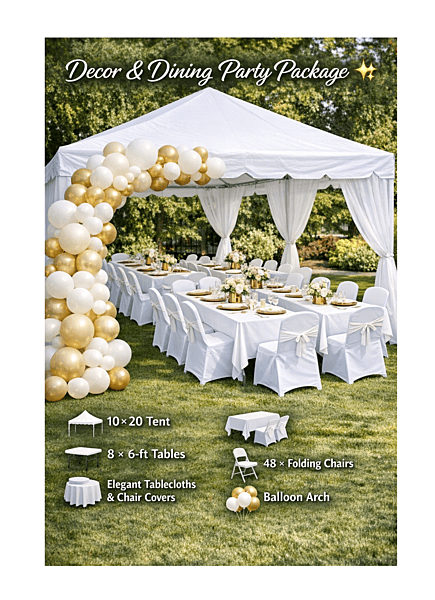 Package Decor & Dining Party