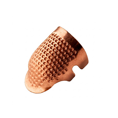 Dedal Metálico Color Oro Rosa paquete por 12 Unidades