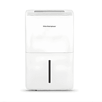 Front view of White Westinghouse 30L dehumidifier AWHD306L in a modern room. Front view of White Westinghouse 30L dehumidifier AWHD306L in a modern room.