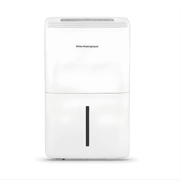 Front view of White Westinghouse 30L dehumidifier AWHD306L in a modern room.