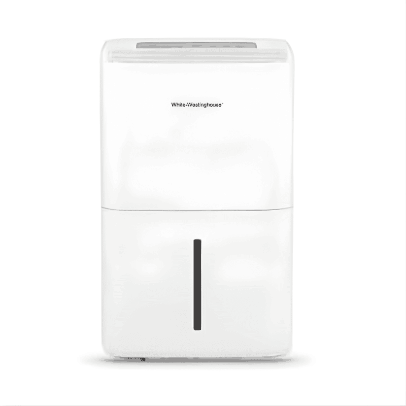 Front view of White Westinghouse 30L dehumidifier AWHD306L in a modern room.