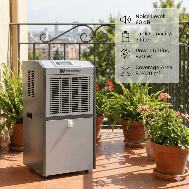 White Westinghouse automatic dehumidifier model WDE 603T for home use.