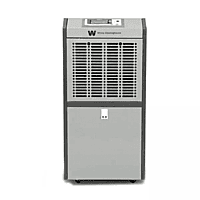 Front view of the White Westinghouse WDE 603T automatic dehumidifier unit.