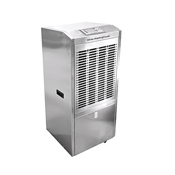 White Westinghouse WDE110S 110-liter commercial dehumidifier front view