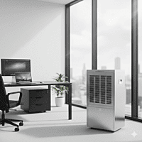 White Westinghouse model WDE150S 150 liter capacity portable commercial dehumidifier unit.