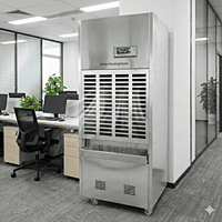 168-liter capacity White Westinghouse WDE168S moisture remover for warehouses.