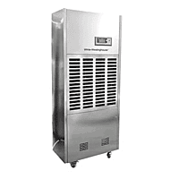 Side profile of White Westinghouse WDE168S 168L professional dehumidifier unit.