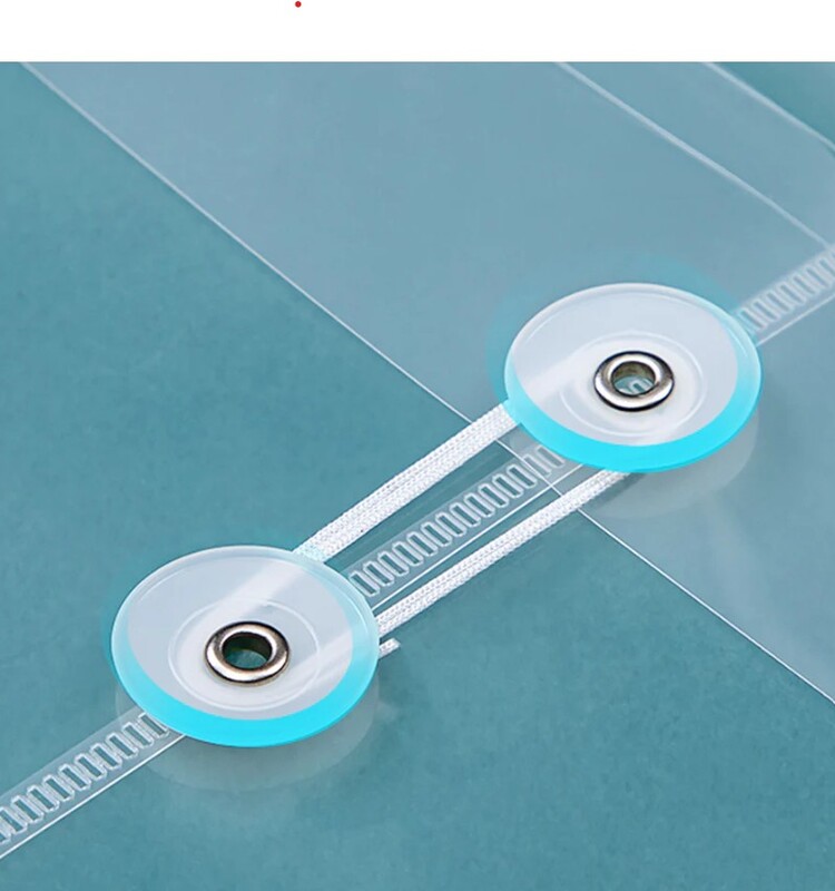 DELI E5511 A4 FILE BAG WITH STRING CLOSURE - CLEAR