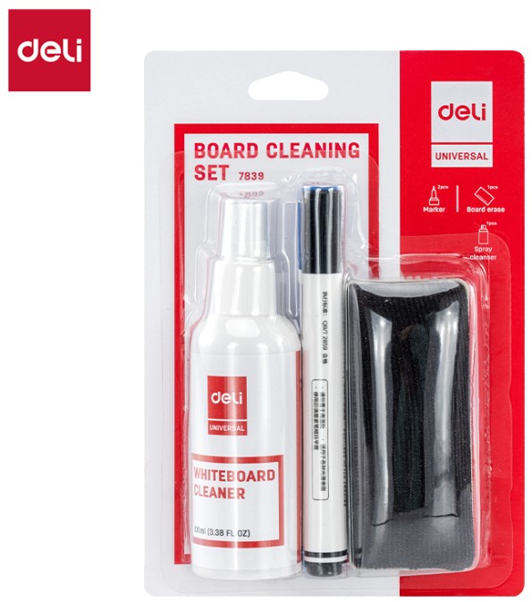 DELI E7839 WHITEBOARD CLEANING SET 4PCS