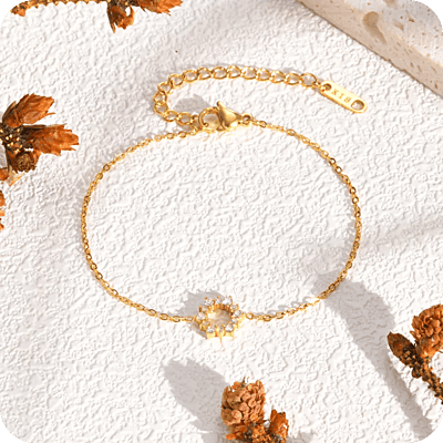 Delicate Diamonds Sun Bracelet