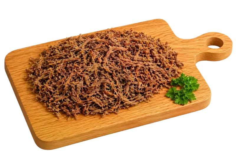 Deshebrada cocida