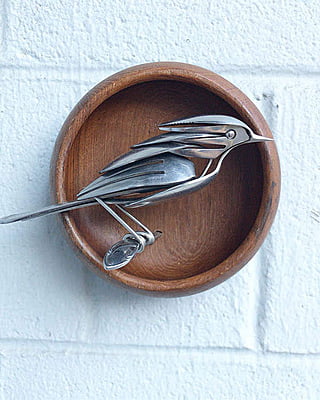Metal Bird Sculpture Craft