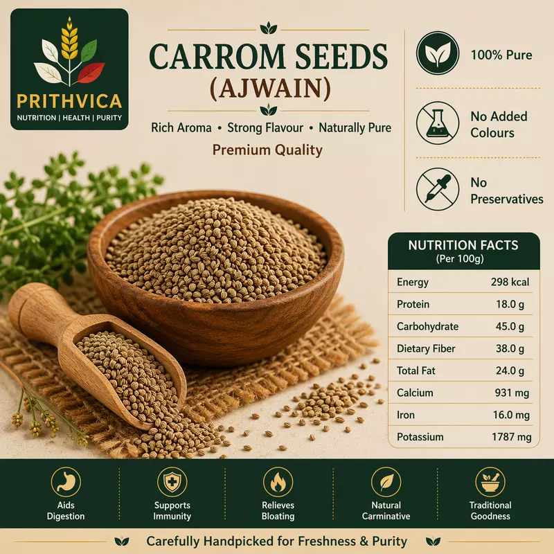 Carrom Seeds (Ajwain)