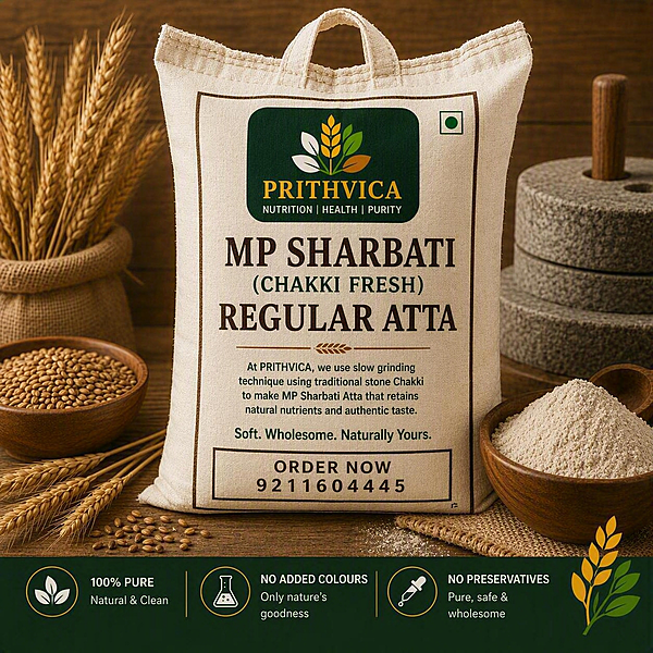 MP Sharbati Wheat Atta (Regular)