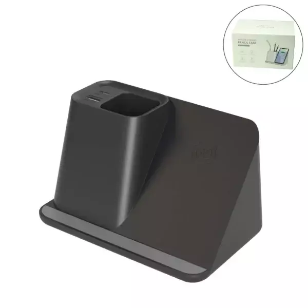 Desktop Pen Holder with 5W Wireless Charger