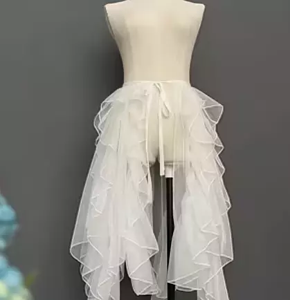 Detachable Organza Midi Skirt