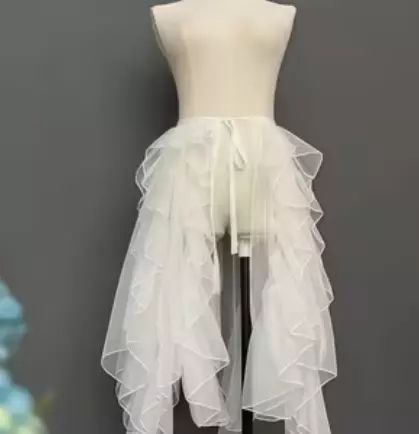 Detachable Organza Midi Skirt