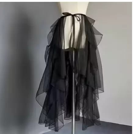 Detachable Organza Midi Skirt