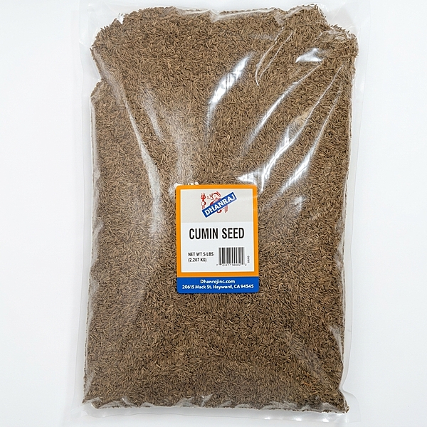 Dhanraj Cumin Seeds showing clean, aromatic whole jeera seeds for authentic Indian cooking