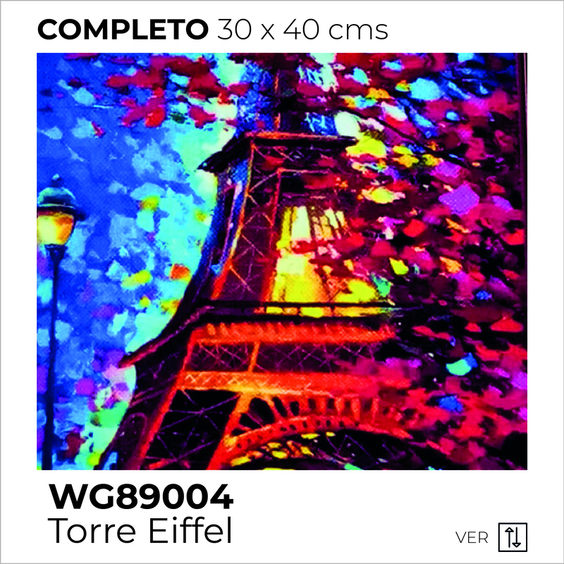 Kit Dibujo Diamante Wg89004 Torre Eiffel Unidad