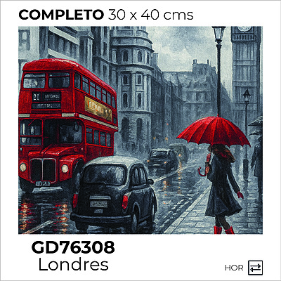 Kit Dibujo Diamante GD76308 Londres Unidad