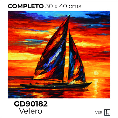 Kit Dibujo Diamante GD90182 Velero Unidad