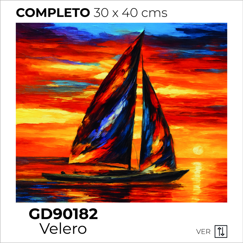 Kit Dibujo Diamante GD90182 Velero Unidad Kit Dibujo Diamante GD90182 Velero Unidad