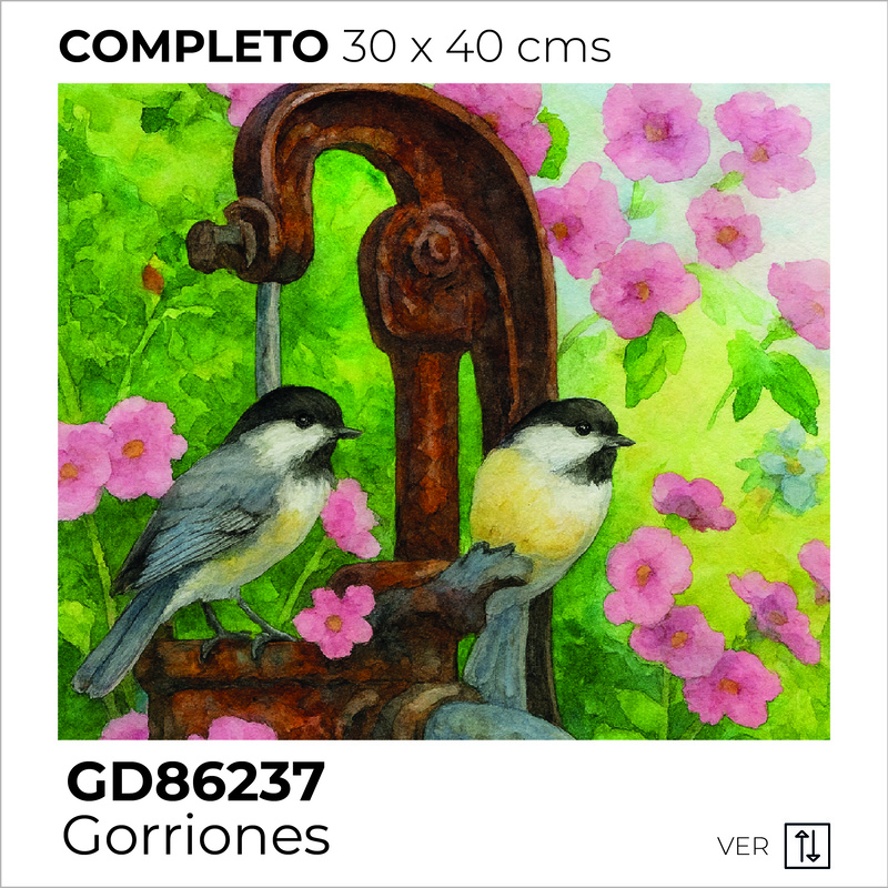 Kit Dibujo Diamante GD86237 Gorriones Unidad Kit Dibujo Diamante GD86237 Gorriones Unidad