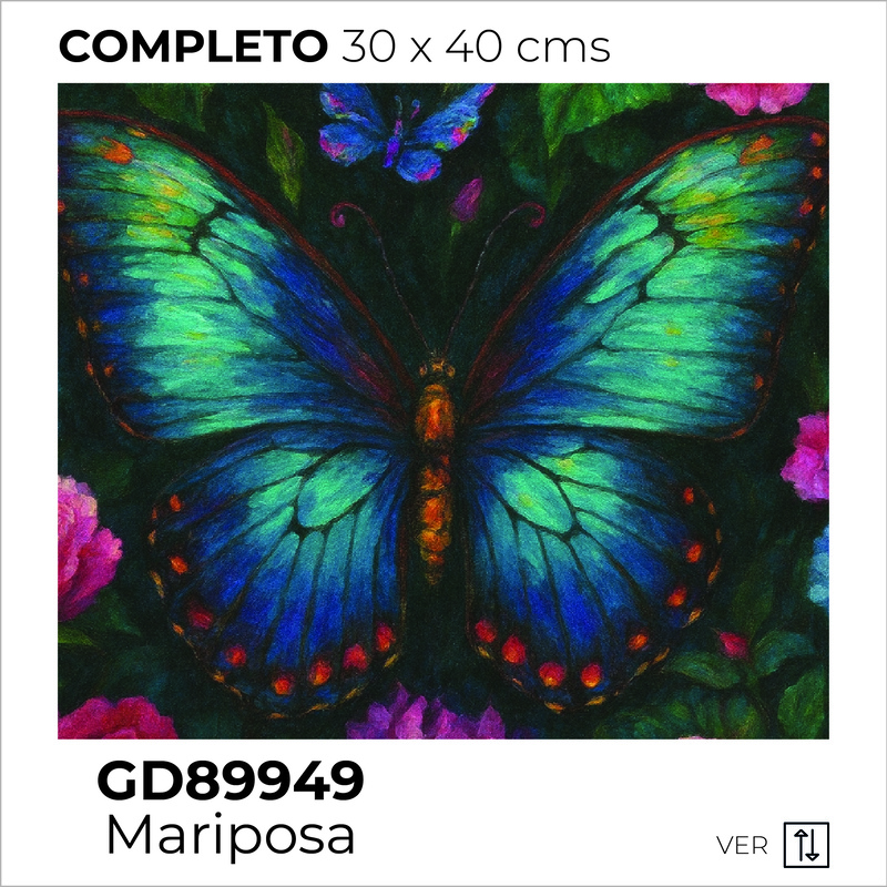 Kit Dibujo Diamante GD89949 Mariposa Unidad Kit Dibujo Diamante GD89949 Mariposa Unidad