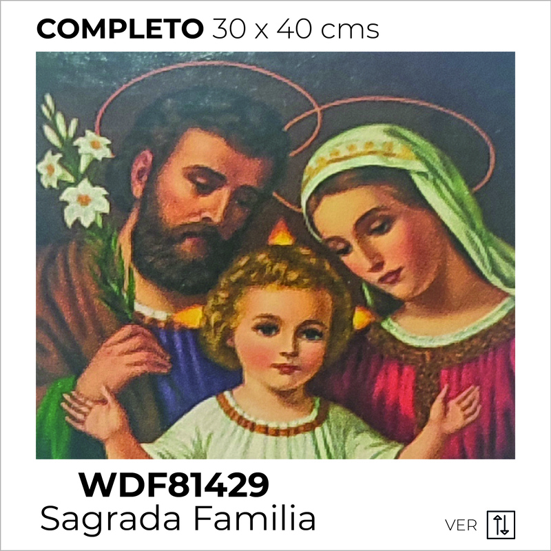 Kit Dibujo Diamante 81429 Sagrada Familia Unidad Kit Dibujo Diamante 81429 Sagrada Familia Unidad