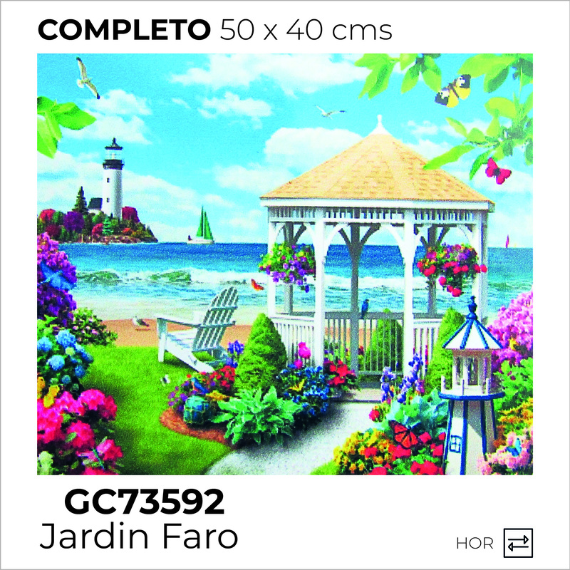 Kit Dibujo Diamante gc73592 Jardin Faro Unidad Kit Dibujo Diamante gc73592 Jardin Faro Unidad