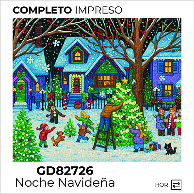 Kit Dibujo Diamante GD82726 Noche Navideña Unidad