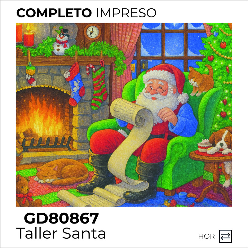 Kit Dibujo Diamante GD80867 Taller Santa Unidad Kit Dibujo Diamante GD80867 Taller Santa Unidad