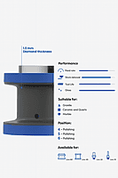 Marmo Elettromeccanica Longlife+ Profile Wheel - Line 60, P4 Rubber, Longlife+, FZ30 PFD DEC Bore 35