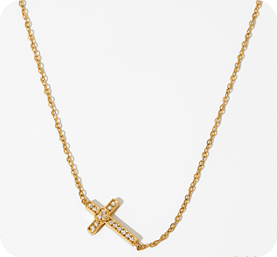 Diamonds Cross Gold