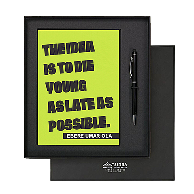 Die As Late As Possible | Premium Motivational Notebook