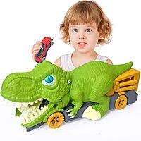Dinosaur Swallowing Car Trailer Set