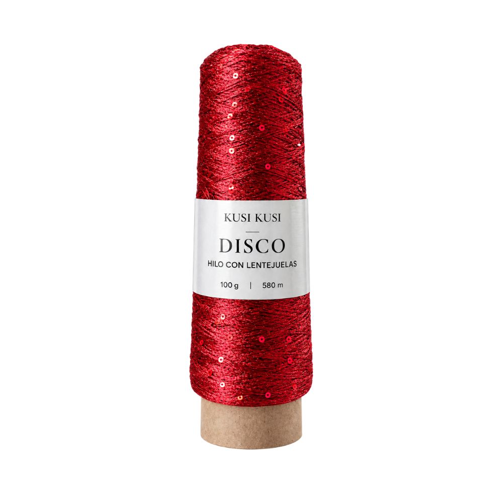 Hilo con lentejuela disco Col 8001 Rollo 100g - HLDIC-8001