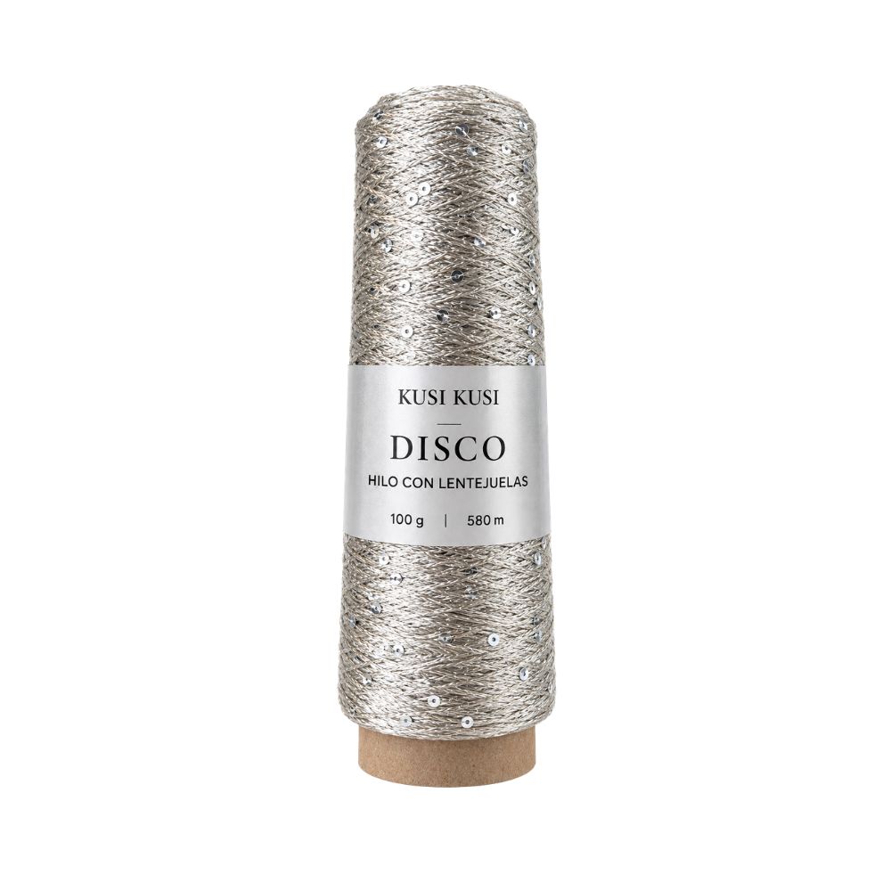Hilo con lentejuela disco Col 8007 Rollo 100g - HLDIC-8007