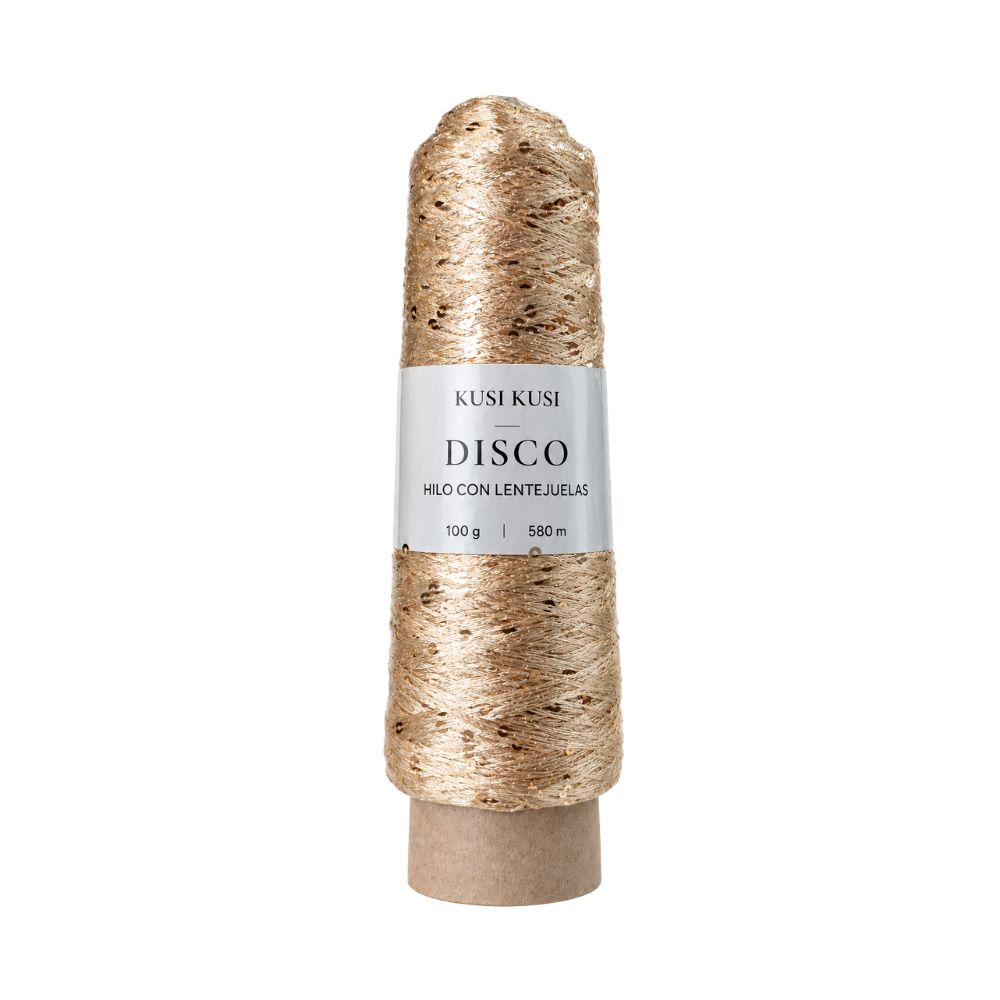 Hilo con lentejuela disco Col 8015 Rollo 100g - HLDIC-8015