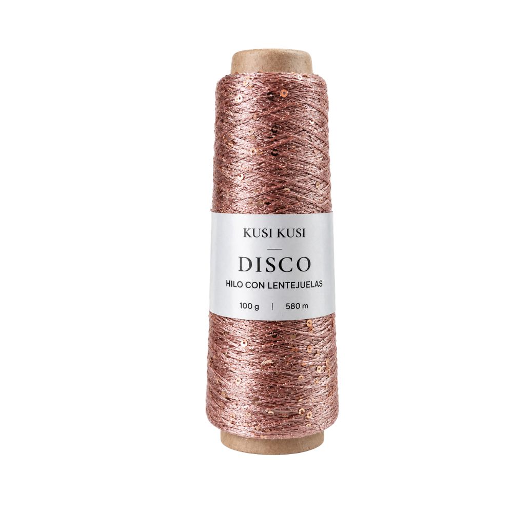 Hilo con lentejuela disco Col 8019 Rollo 100g - HLDIC-8019