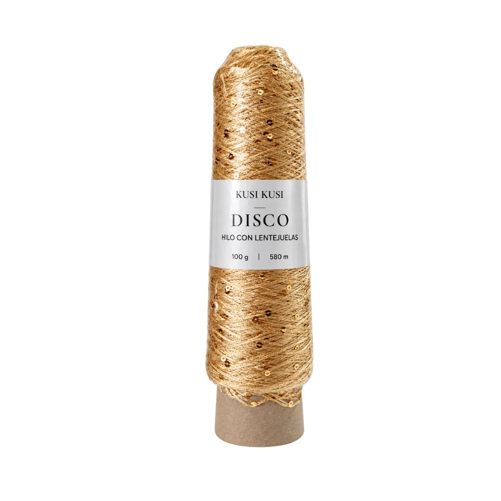 Hilo con lentejuela disco Col 8045 Rollo 100g - HLDIC-8045
