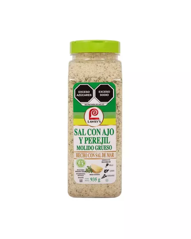 LAWRYS SAL CON AJO Y PEREJIL MOLIDO GRUESO 935 G