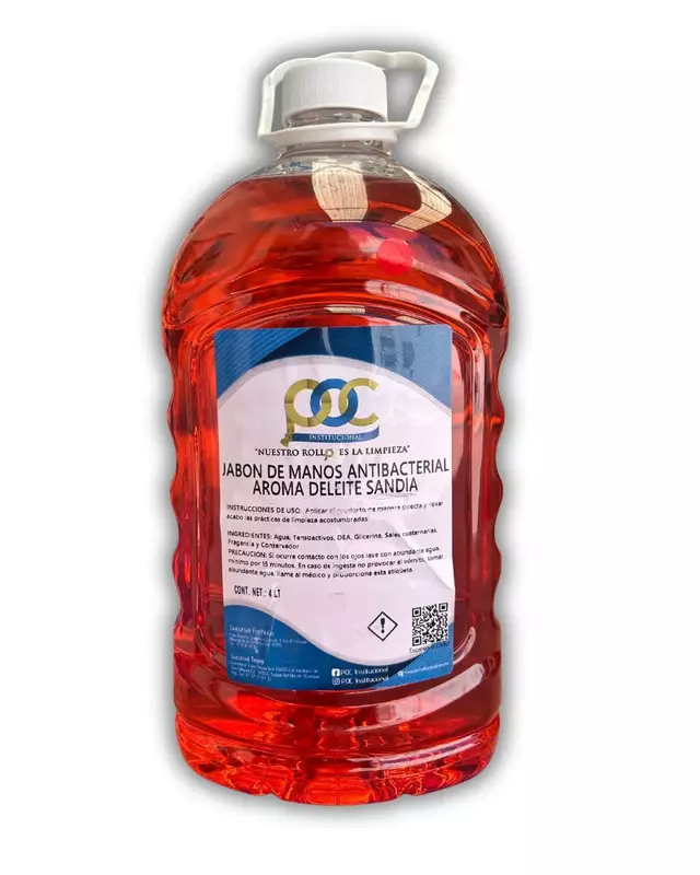POC JABON LIQUIDO PARA MANOS AROMA DELEITE SANDIA 4 L
