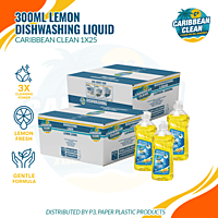 Dishwashing Liquid Lemon Caribbean Clean 300ml 1/25