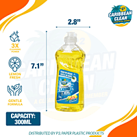 Dishwashing Liquid Lemon Caribbean Clean 300ml 1/25