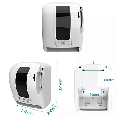 Dispensador Papel Toalla en Rollo de Palanca Plástico Dispensador Papel Toalla en Rollo de Palanca Plástico