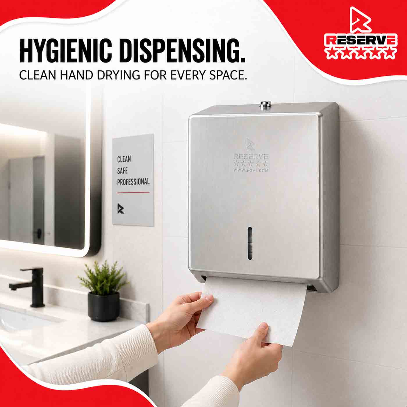Dispenser N-Fold Stainless Steel Reserve