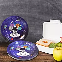 Disposable Paper Plates Set of 20 | Space Theme Birthday Party Plates for Kids & Celebrations