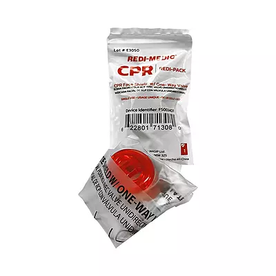 Dispositif de barrière pour réanimation cardio-pulmonaire (RCP), avec clapet unidirectionnel